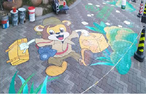 西峡夏季画地面彩绘会遇到的问题