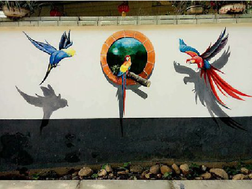 西峡视觉错位-3D墙绘设计