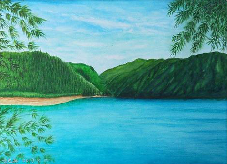 西峡在墙绘中，如何绘画绿水青山？