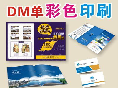 西峡单页印刷，色彩搭配简单。