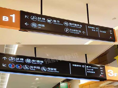 西峡如何通过商场标识牌引导客流分布？